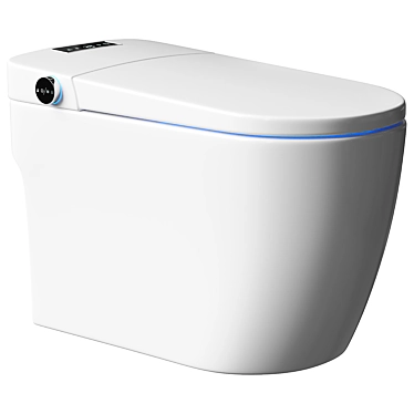 Smart Self-Cleaning One-Piece Toilet 3D model image 1 