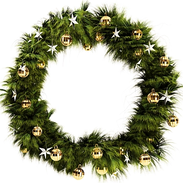 Christmas Wreath Set 2016 3D model image 1 
