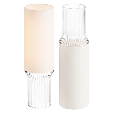 Minimalist Paper Table Lamp 3D model image 1 