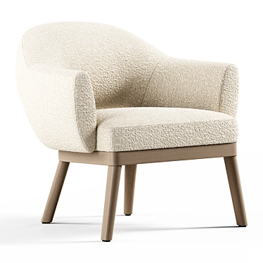 Seamless Textured Gumi Armchair Model 3D model image 1 