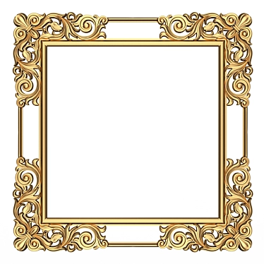 Elegant Frame & Mirror Set 3D model image 1 