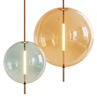 Pholc Kandinsky Metal Glass Lamp 3D model image 1 