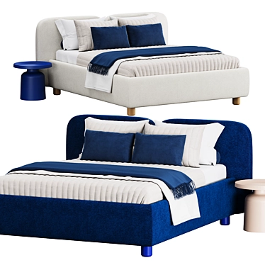 Venta Bed Set, divan.ru 3D model image 1 