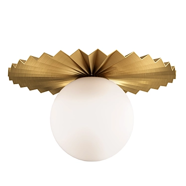 Luxury Plume Flushmount Lighting Fixture 3D model image 1 