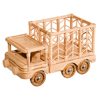 UV Unwrapped Toy Truck Organizer 3D model image 1 