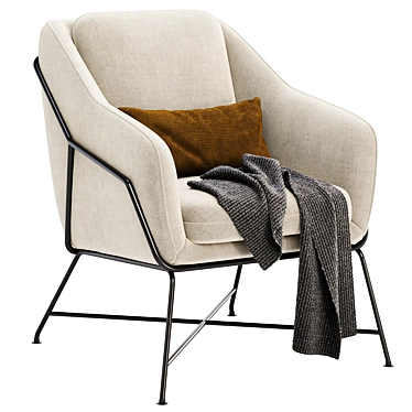 Stylish Brida Armchair, Versatile Colors 3D model image 1 