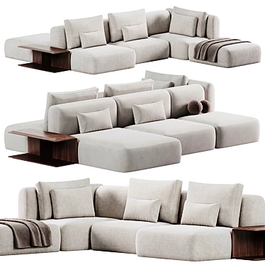 Modern Westside Sofa Design by Poliform 3D model image 1 