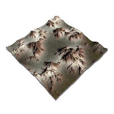 Snow-Capped Mountain 3D Model 3D model image 1 