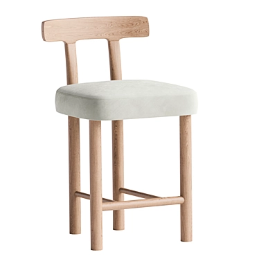 Sleek 3D Aaron Counter Stool 3D model image 1 