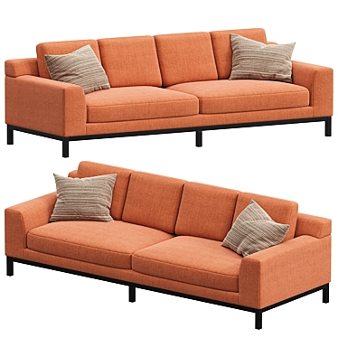 Sleek Sullivan Sofa by Jamie Stern 3D model image 1 