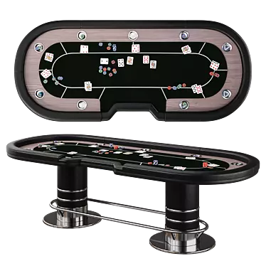 Custom Dealer Poker Table Kit 3D model image 1 