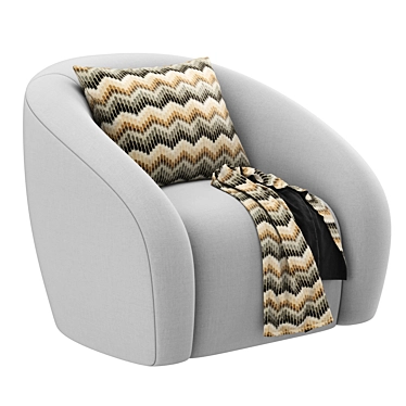  Luxe RH Sofia Armchair 3D model image 1 