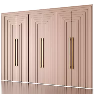 Francisco Swing Door Wardrobe 3D model image 1 