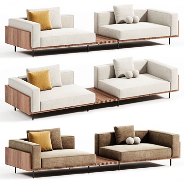 Sleek Brasilia Sofa Minotti Design 3D model image 1 