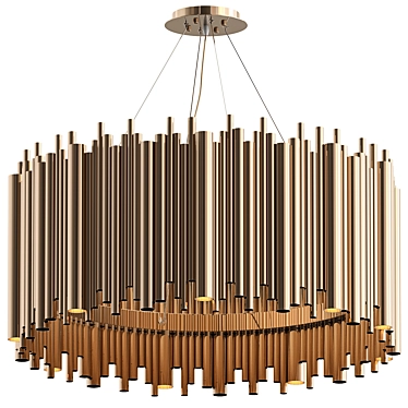 Aiden Chandelier Gold Luxury Stainless 3D model image 1 