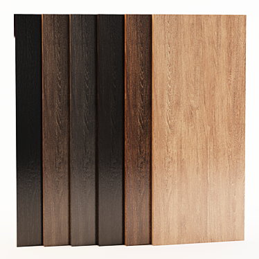 Texture Collection: 6 Color Wood 3D model image 1 