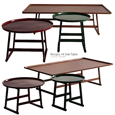 Modern Maxalto Recipio 14 Table 3D model image 1 