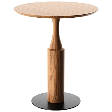 Modern Twirl Bar Table Showcase 3D model image 1 