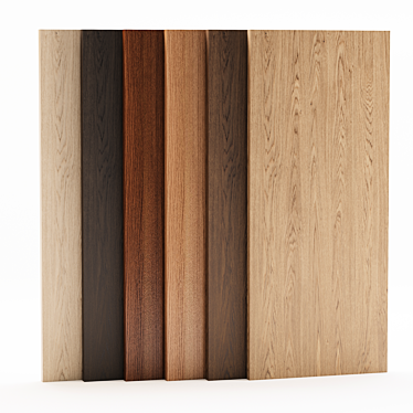 Woodgrain 6-Piece Texture Collection 3D model image 1 