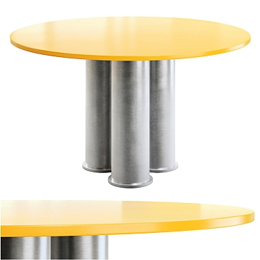 Elegant Elephant-inspired Tripod Table 3D model image 1 