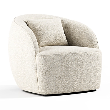 Seamless Textured 3D Model Armchair 3D model image 1 