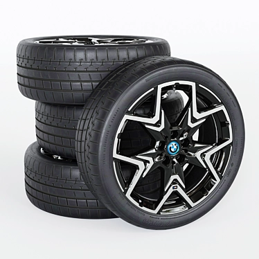 BMW IX2 Wheel 3D Model 3D model image 1 