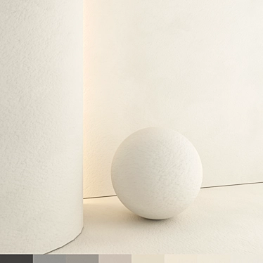 High-Quality Decorative Plaster Materials 3D model image 1 