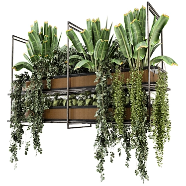 Metal Box Hanging Plants 1979 3D model image 1 