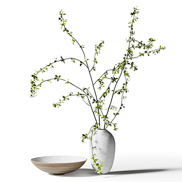 Spring branches in a vase