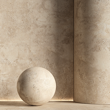 Stone material, travertine. 36, pbr, seamless