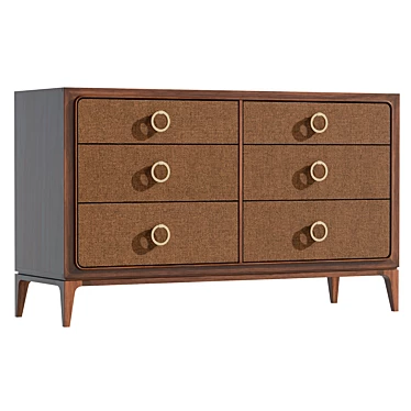 Luxurious Beckett Double Dresser 3D model image 1 