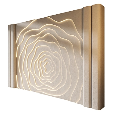 Gypsum Wall Panels Set, 421x275cm 3D model image 1 