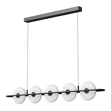 Modern LED Disc Lamp Fixture 3D model image 1 