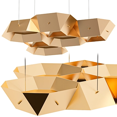 Modern Planar Pendant Light 3D model image 1 