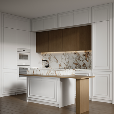 Miele Integrated Appliance Kitchen 3D model image 1 