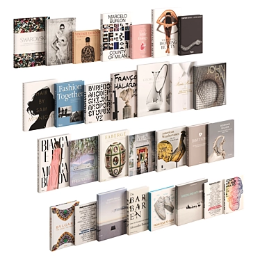 Decorative Book Collection 29 Titles 3D model image 1 