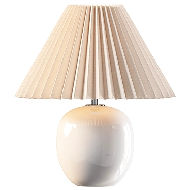  Ceramic Hand-Thrown Table Lamp 3D model image 1 