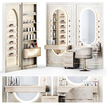 Beauty Salon Model Set 3D model image 1 