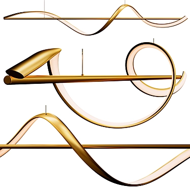 Elegant Adonis Pendant Lamp 3D model image 1 