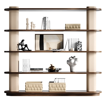 Rome Shelf with Cosmorelax Decor 3D model image 1 