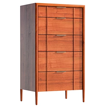 Quincy 5-Drawer Dresser: High-Quality, Spacious 3D model image 1 