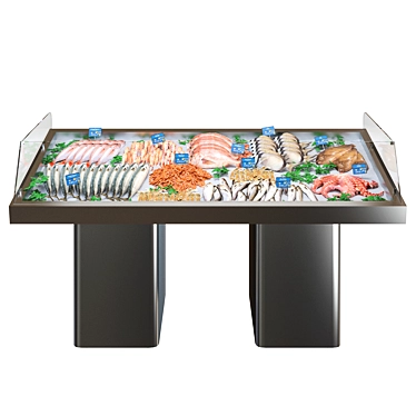 Seafood Showcase Display Stand 3D model image 1 