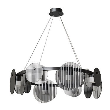 RUTGER R 8 LED Chandelier 3D model image 1 
