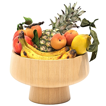 Exotic Fruits Bowl 3D Model 3D model image 1 