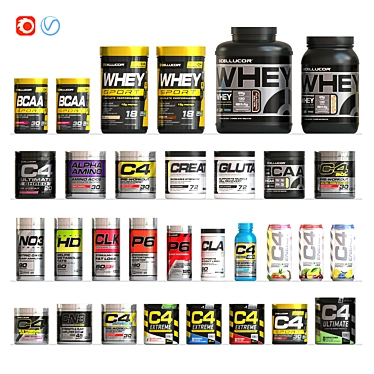 Cellucor Bundle: 31 Supplements 3D model image 1 