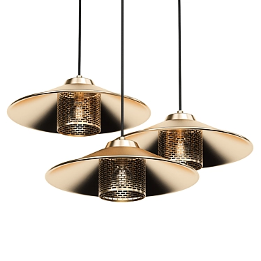 Serene Hanging Light Fixture 3D model image 1 