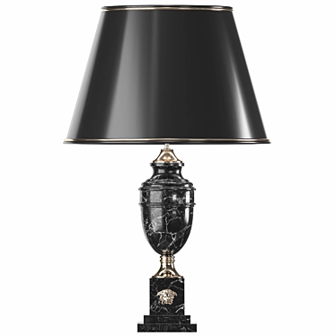 Luxury Versace Marble Table Lamp 3D model image 1 