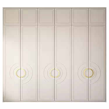 Art-Deco Wardrobe Homvud: Russian-Made 3D model image 1 