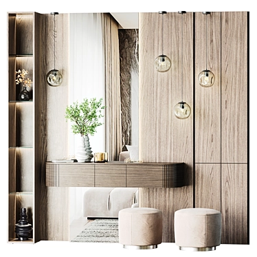 Corona Render-Ready Foyer Set 3D model image 1 
