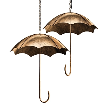 Imperium Loft Umbrella Pendant Light 3D model image 1 